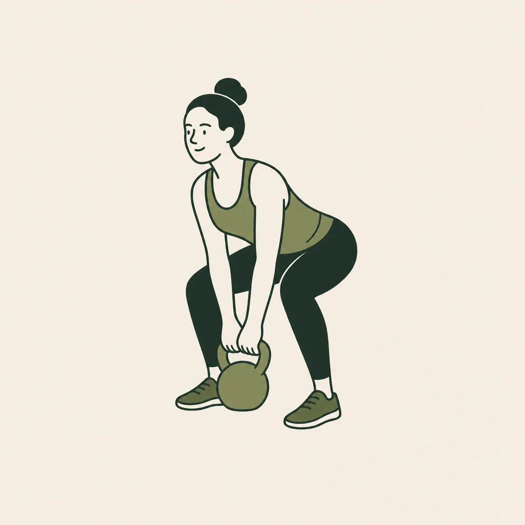 Illustratie van functionele beweging: een sporter die met eigen lichaamsgewicht traint